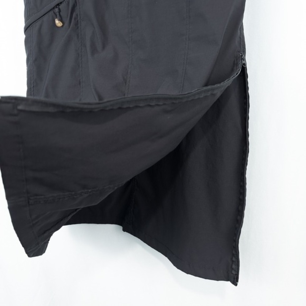 Eddie Bauer Sport Nylon Cargo Midi Skirt Sz 4 Black Gorpcore Utility Athleisure - Picture 12 of 16